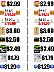 Custom Tags Stickers Drinks Cooler Store Market Business Any Price 8.5″ x 10.5″