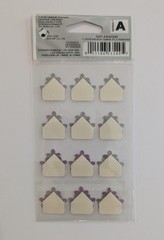 Jolee’s Iridescent Purple Lavender Mini Flowers Photo Corners Scrapbook Stickers