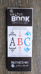 Narratives Swatch Book Impress-ons Alphabet Rub-ons Used Crafts Scapbooking ABC