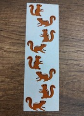 Mrs. Grossman’s Stickers ANIMALS SQUIRRELS Retired 1995 Creative Memories S281