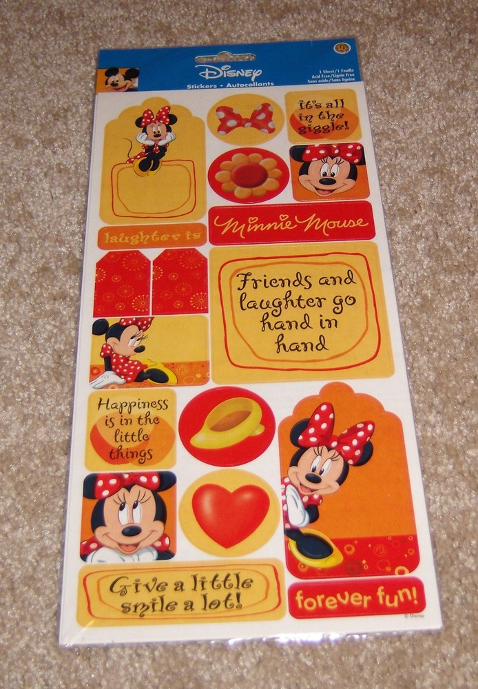 Sandylion Disney Sticker ~ Minnie Mouse Tags