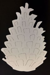 Tim Holtz Die Cuts * Pinecone* Set of 12 * White or Kraft Cardstock or Chipboard