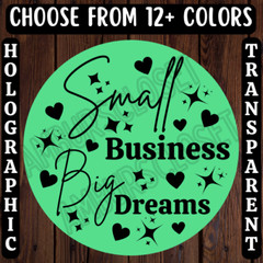 40 SMALL BUSINES STICKERS 2″ LABELS SHIPPING SUPPLIES EBAY SHOP HOLOGRAPHIC