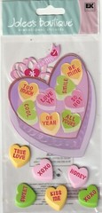 RARE Jolee’s 3-D stickers SWEET NOTHINGS Heart Candy Theme 67743 Fast FREE Ship!