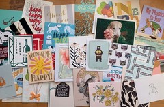 ∞ 125 Greeting Card Fronts Junk Journal Ephemera Paper Craft Scrapbooking ∞
