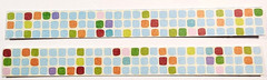 K&Company Swimming Pool Mosaic Tile Border Stickers 4pc Summer Scrapbook Journal