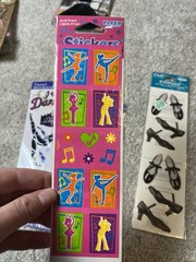 Dance/Cheerleading Scrapbook Lot, Stickers, Transfers, Jolee’s