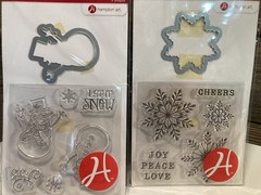 HUGE LOT Die Cuts Stamps Christmas Scrapbooking Junk Journaling Supplies Crafts