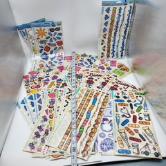 Huge lot of Stickopotamus scrapbook stickers mixed themes Summer Cowboy