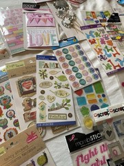 1 Lb 10oz Stickers Lot Of Stencils, Party Props, Stickers Stickers Stickers