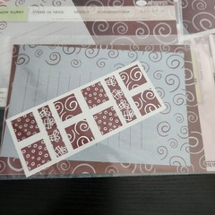 Creative Memories Snow Flurry Photo Mat, Journaling, Sticker Pack Bundle 10 Pack