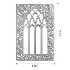 Metal Door Window Frame Lace Background Cutting Door and window lace frame