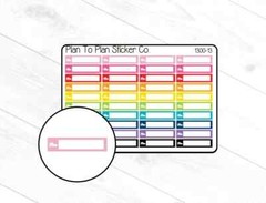 1300-13~~Running Shoe Icon Boxes Planner Stickers.