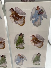 Vintage Hallmark 25th Anniversary Angel Keepsake Ornament Stickers 8 Sheets