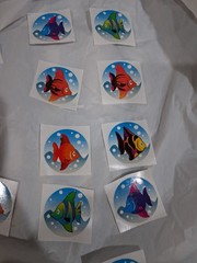 Vintage Stickers, Fish, Oriental Trading Company, Taiwan 24