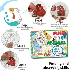 Animal Sticker Book for Kids – 20 Themes, over 400 Stickers