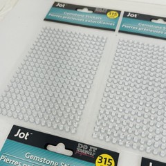 JOT Do It Yourself Projects Gemstone Stickers Clear Bling 315 ct/pkg Lot of 5