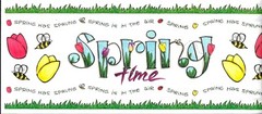 Spring Time Season Sprung Flowers Tulip Bee Grass All My Memories Stickers