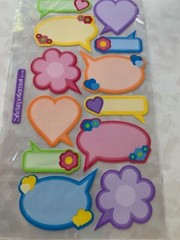 STICKO EK SUCCESS STICKERS BRIGHT COLORFUL TAGS LABELS MULTI-DESIGN TAGS 12PCS