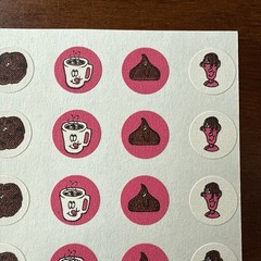 Vintage 80s CTP Matte Chocolate Scratch & Sniff Sticker Sheet Mini Strong Scent