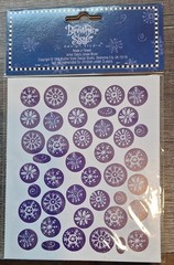Cozy Little Christmas Stickers Snowflakes Vtg 1999 Brother Sister Designs