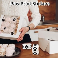 Paw Stickers, Clear Paw Prints Stickers, 500 Pcs 1 Inch Puppy Dog Paw Sticker…