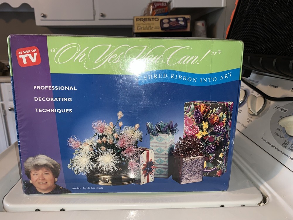 SHRED RIBBON INTO ART KIT LINDA LEE BUCK “OH YES YOU CAN!” NEW