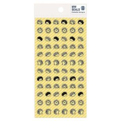 CLEAR HEDGEHOG STICKERS Craft Kids Scrapbook Vinyl Sticker Sheet Animal Kawaii