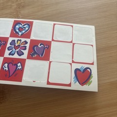 Vtg Color Clings Paper Magic Valentines Stickers Book Love Hearts Animals