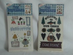 First Impressions Rub-On Transfers Farm Fresh & Welcome To Our Cabin Provo Craft