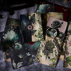 80 Sheets Gothic Scrapbook Paper, Vintage Junk Journal Supplies for Scrapbook…