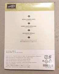 Stampin’ Up! Metallic ENAMEL SHAPES Stars Embellishments 141678 NEW