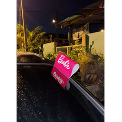20 PACK TAG YOUR CAR- Tag – Funny Car Stickers – Decal – Barbie Pink 6×8