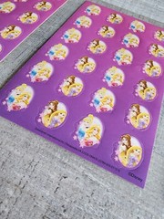 Stickers Lot Disney Princess Stickers Cinderella Belle Repunzel Aurora #34