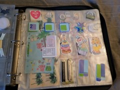 Creative Memories Scrapbooking Organizer Binder w/ Mixed Embellishments Lot