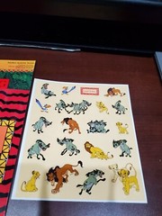Sandylion Lion King Activity Scene w/ 20 stickers CIRCLE OF LIFE New sealed