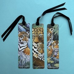 Vintage 90s For The Love Of Cats Tiger Cubs Cheetah Bookmark Lot – read Desc
