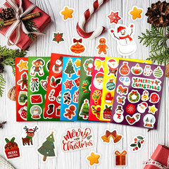 Christmas Stickers, 339 PCS 24 Sheets Merry Christmas Stickers for Cards Crafts