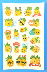 Pineapple Scented Scratch & Sniff Sticker Sheet
