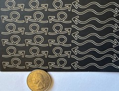 BLACK ALPHABET Stickers(4-3/4”x7-3/4”)Upper-Case•Letter •Numbers•Card Making•