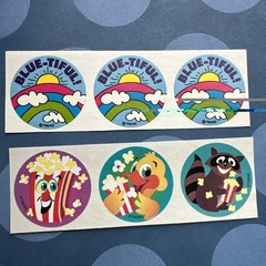 vintage 80s 90s + scratch & sniff Stickers Hallmark Trend Gordy Lot