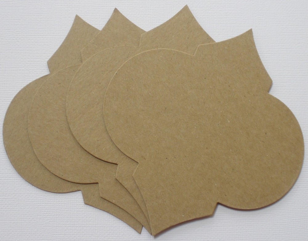 {4} *DIAMOND NOTES* Style 11 – Labels / Mat Frames – Bare Chipboard Die Cuts