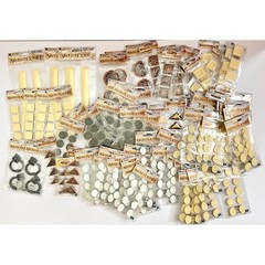Sticko Architecture Stickers 95 pk Mini Stone Metal Embellishment Lot Dollhouse