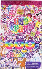 Lisa Frank Peace Kiss Kittens Puppies Unicorn Sparkle 600 Stickers Book New