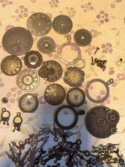 CRAFTERS MUST SEE!! Massive Metal Embellishment Lot For Mixed Media/scrapbooking