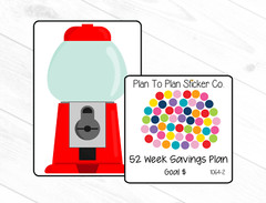 1064-2~~52 Week Savings Plan (Blank) Planner Stickers.