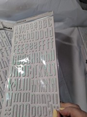 Thickers White Glitter Foam Letter Stickers 6″X11″ Sheets 3 packs