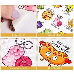 800 Punny Teacher Stickers – Motivational Rewards for Kids Classroom, Positive E