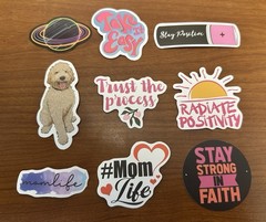 Lot of 15 Positive Affirmation Stickers Smile Happy Love