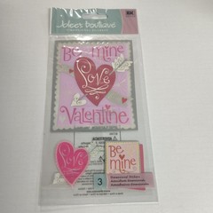 RARE Jolee’s 3-D stickers VALENTINE CARD Theme 67751 Fast FREE Ship!